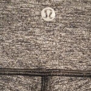 Lululemon Women's Grey and Black Legging